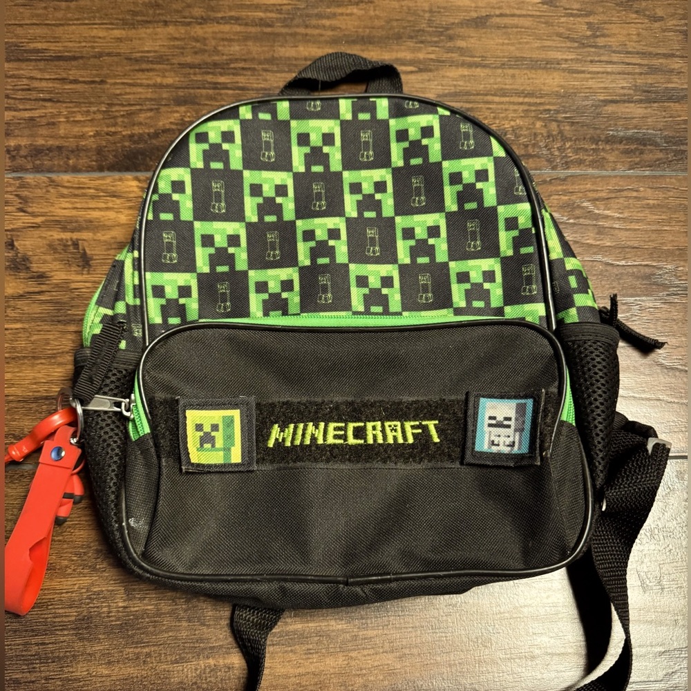Minecraft Kids School Backpack 2 Pockets Hunger Games Accessories